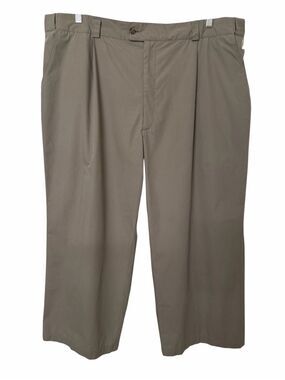 Tilley Beige Crop Pleated Front Endurance Pants Mens 45x25 Relaxed Hiking Travel